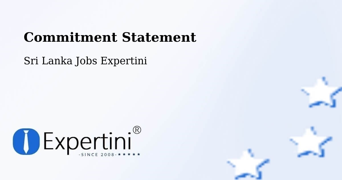 Corporate Commitment – Ulapane - Sri Lanka Jobs Expertini